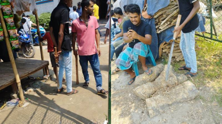 অস্ত্র হাতে কলি বাহিনীর মহড়া! অস্ত্র হাতে কলি বাহিনীর মহড়া!