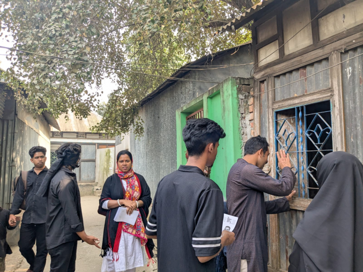 সোনারগাঁও পৌরসভায় গণসংযোগে অঞ্জন দাস