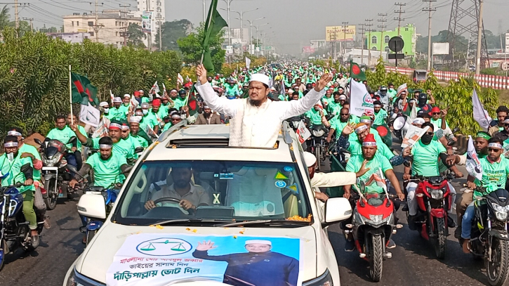 আবদুল জব্বারের নির্বাচনী মোটর সাইকেল শোডাউন