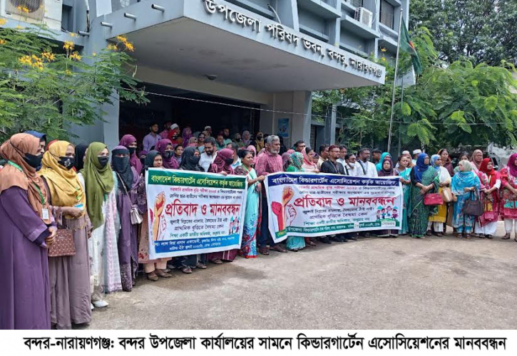 প্রজ্ঞাপন বাতিলের দাবিতে না.গঞ্জে কিন্ডার গার্ডেন এসোসিয়েশনের মানববন্ধন প্রজ্ঞাপন বাতিলের দাবিতে না.গঞ্জে কিন্ডার গার্ডেন এসোসিয়েশনের মানববন্ধন