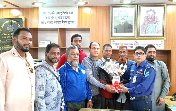 বন্দর থানার ওসি আবু বকরকে বন্দর প্রেসক্লাবের বিদায় সংবর্ধনা