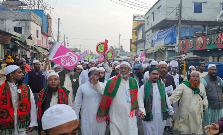 আদমজী জেনেভা ক্যাম্পে হাতপাখার গোলাম মসিহ’র গণসংযোগ;