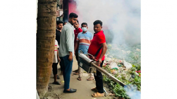 এনসিপি নেতা আল আমিনের উদ্যোগে এনায়েতনগরে মশক নিধন