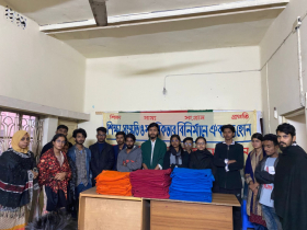 ছাত্র ফেডারেশনের কম্বল বিতরণ