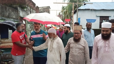 খাঁনপুর এলাকায় মঈনুদ্দিন আহমাদের গণসংযোগ 