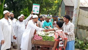 আলীরটেকে জামায়াতের প্রার্থী আবদুুল জব্বারের গণসংযোগ 