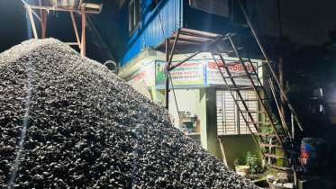 ভোলাগঞ্জের লুটকৃত ৪০ হাজার ঘনফুট সাদা পাথর ডেমরা থেকে উদ্ধার করেছে নারায়ণগঞ্জের র‍্যাব-১১