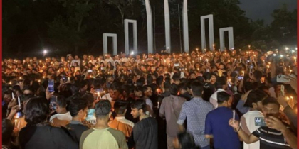 শহিদদের স্মরণে ‘জুলাই শিখা’ প্রজ্বালন