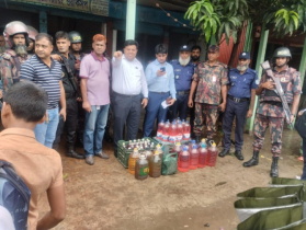 সিদ্ধিরগঞ্জে ভ্রাম্যমাণ আদালতের অভিযান, তেল জব্দ