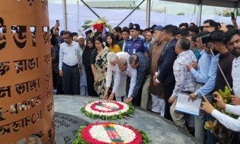 নারায়ণগঞ্জে দেশের প্রথম জুলাই শহীদ স্মৃতিস্তম্ভ উদ্বোধন