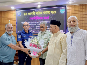 এসপির সাথে ক্ষুদ্র ব্যাবসায়ী সমিতির মতবিনিময় 