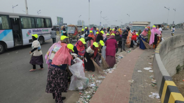 পূর্বাচলে দিপু ও মাসুদুজ্জামানের পরিচ্ছন্ন কার্যক্রম