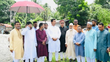 নারায়ণগঞ্জে ‘জুলাই শহীদ স্মৃতিস্তম্ভ’ নির্মাণকাজের উদ্বোধন