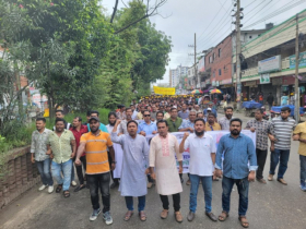 নারায়ণগঞ্জ মহানগর স্বেচ্ছাসেবক দলের র‍্যালী