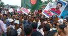 খালেদা জিয়াকে অভ্যর্থনা জানাতে ঢাকার রাজপথে দিপু ভূঁইয়ার নেতৃত্বে জেলা বিএনপি