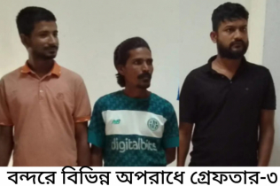 বন্দরে বিভিন্ন অপরাধে গ্রেপ্তার ৩ 