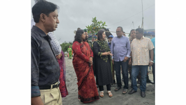প্রতিমা বিসর্জনের স্থান পরিদর্শন অতিরিক্ত জেলা ম্যাজিস্ট্রেট