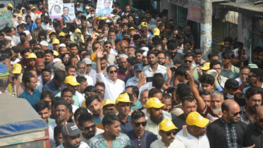 বন্দরে ধানের শীষ নিয়ে মাসুদুজ্জামানের প্রচারণা