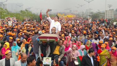 লক্ষাধিক নেতাকর্মীর বহর নিয়ে তারেক রহমানের সংবর্ধনায় দিপু ভূঁইয়া