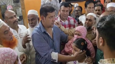 সড়ক দুর্ঘটনায় নিহত যুবদল নেতার পরিবারের পাশে সংসদ সদস্য দিপু