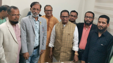 হাতি মার্কার প্রার্থীর সঙ্গে সম্মিলিত স্বেচ্ছাসেবী সংস্থার মতবিনিময়