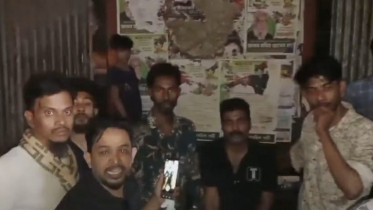 আ.লীগের কার্যালয়ে ব্যানার লাগানোর ঘটনায় আটক ১