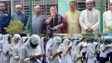 তৈমূরের সুস্থতা কামনায় বেগম রোকেয়া স্কুলে দোয়া মাহফিল