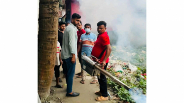 এনসিপি নেতা আল আমিনের উদ্যোগে এনায়েতনগরে মশক নিধন