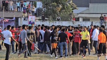 রূপগঞ্জে ফুটবল খেলাকে কেন্দ্র করে দুই গ্রুপের সংঘর্ষ আহত-৫