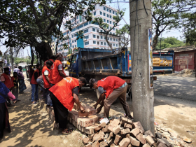 নারায়ণগঞ্জে উচ্ছেদ অভিযান, জরিমানা ২০ হাজার 