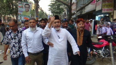 মাসুদুজ্জামানের পক্ষে ধানের শীষ ও ৩১ দফার গণসংযোগ