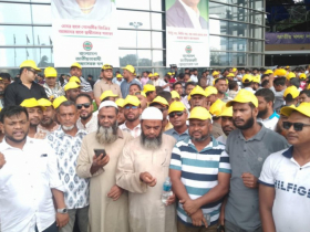 প্রতিষ্ঠাবার্ষিকীতে জেলা স্বেচ্ছাসেবক দলের শোডাউন 