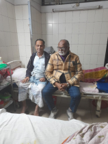 দৃষ্টি প্রতিবন্ধিদের নেতা বুলুর পাশে ড. তৈমুর