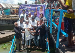 মেঘনা নদীতে মাছের পোনা অবমুক্ত