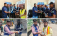 তীব্র তাপদাহে ট্রাফিক পুলিশের পাশে জেলা প্রশাসক