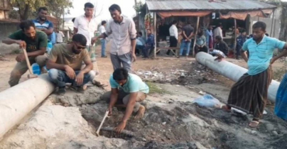 নারায়ণগঞ্জে অবৈধ গ্যাস সংযোগ উচ্ছেদে অভিযান