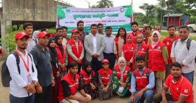 নারায়ণগঞ্জের ডিএনডি লেকপাড়ে ৮ শতাধিক বৃক্ষরোপণ