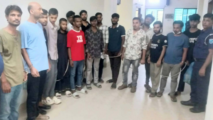 নারায়ণগঞ্জে আওয়ামী লীগের মিছিলের প্রস্তুতির সময় ১৬ জন গ্রেপ্তার