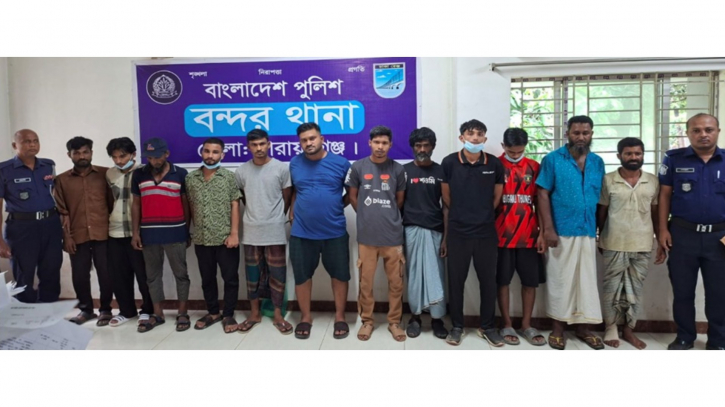 বন্দরে সন্ত্রাসী তন্ময়সহ গ্রেপ্তার ১০