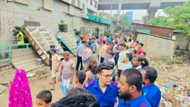 কল্যাণী খাল দখলমুক্ত করতে জেলা প্রশাসনের উচ্ছেদ অভিযান
