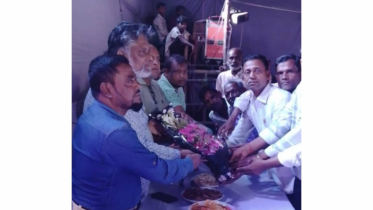 রূপগঞ্জে তারাব পৌরসভার মেয়র পদপ্রার্থীর পূজা মণ্ডপ পরিদর্শন 