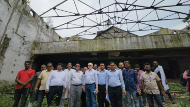 শহীদ জিয়া হলে জাইকার টিম লিডার রেইমনের পরিদর্শন