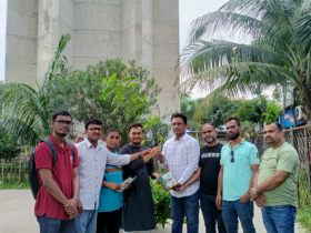 স্বপ্নের নারায়ণগঞ্জের উদ্যোগে শিশু-কিশোরদের মাঝে বৃক্ষ বিতরণ