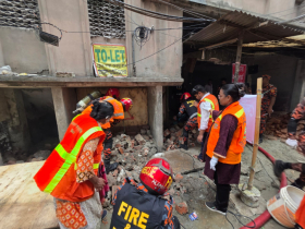 নারায়ণগঞ্জে বিসিক শিল্প এলাকায় ভূমিকম্প মহড়া