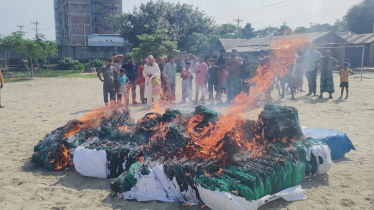 সোনারগাঁয়ে ৪’শ চায়না দুয়ারী জাল জব্দ ও ধ্বংস, ব্যবসায়ীদের জরিমানা