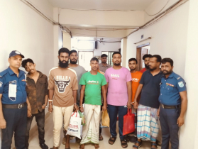 ফতুল্লায় ১৮ মাদকসেবীর ২০ দিন করে কারাদণ্ড