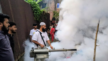 ডেঙ্গু প্রতিরোধে কাঁচপুরে মেম্বার পদপ্রার্থী মাসুমের মশক নিধন