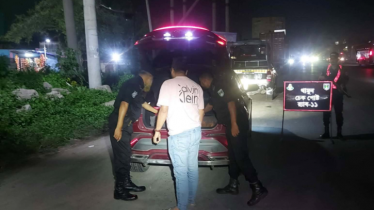নারায়ণগঞ্জে নিরাপত্তা নিশ্চিতে র‌্যাব-১১ এর চেকপোস্ট ও টহল