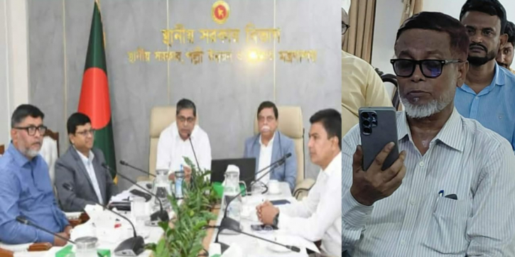 পাম্প উদ্বোধনে গিয়েও মন্ত্রীর সাথে জুম মিটিং করলেন সাখাওয়াত