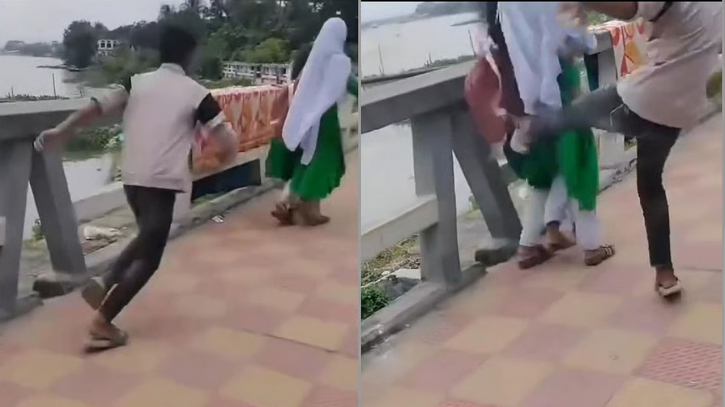 স্কুলছাত্রীকে লাথি: উল্টো শাস্তি পেল ভুক্তভোগী!